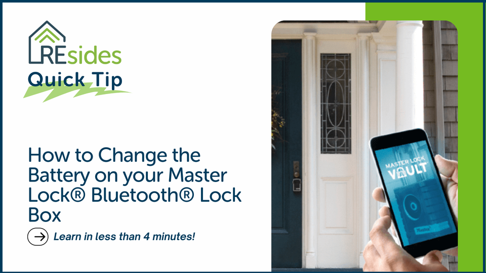 How to Change the Battery on your Master Lock® Bluetooth® Lock Box